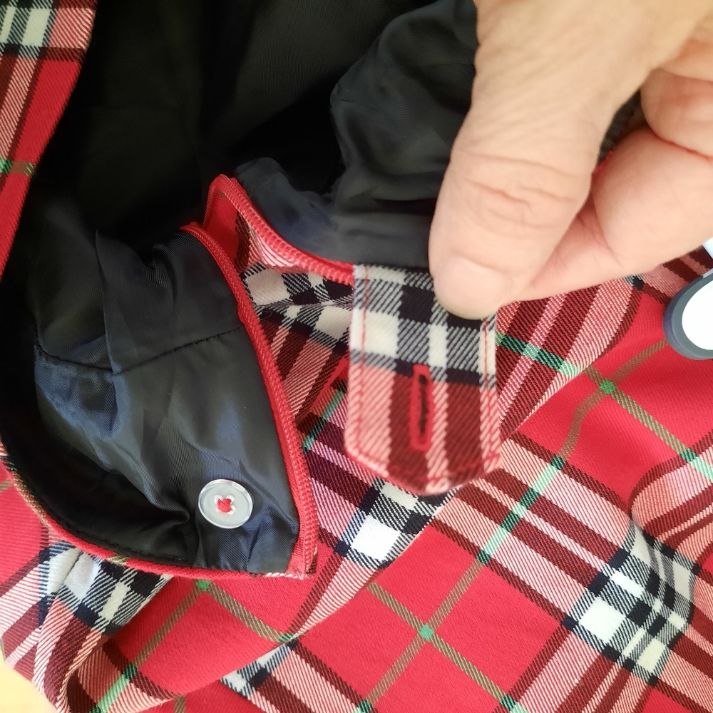Hanna Anderson Red Plaid ALine Skirt Lined Womens Size Small Christmas Winter - Picture 3 of 15